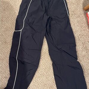 BDG Black Track Pants with White Piping
